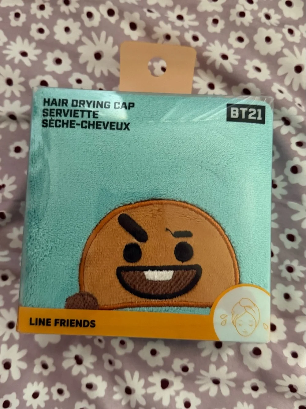 BT21 Line Friends Hair Drying Cap - Shooky